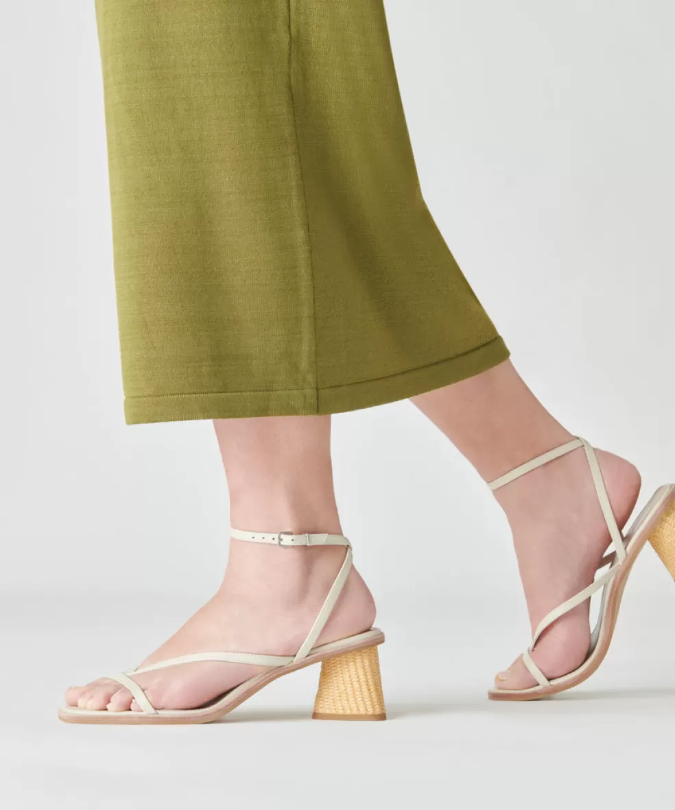 DOLCE VITA Banita Sandals Ivory Leather