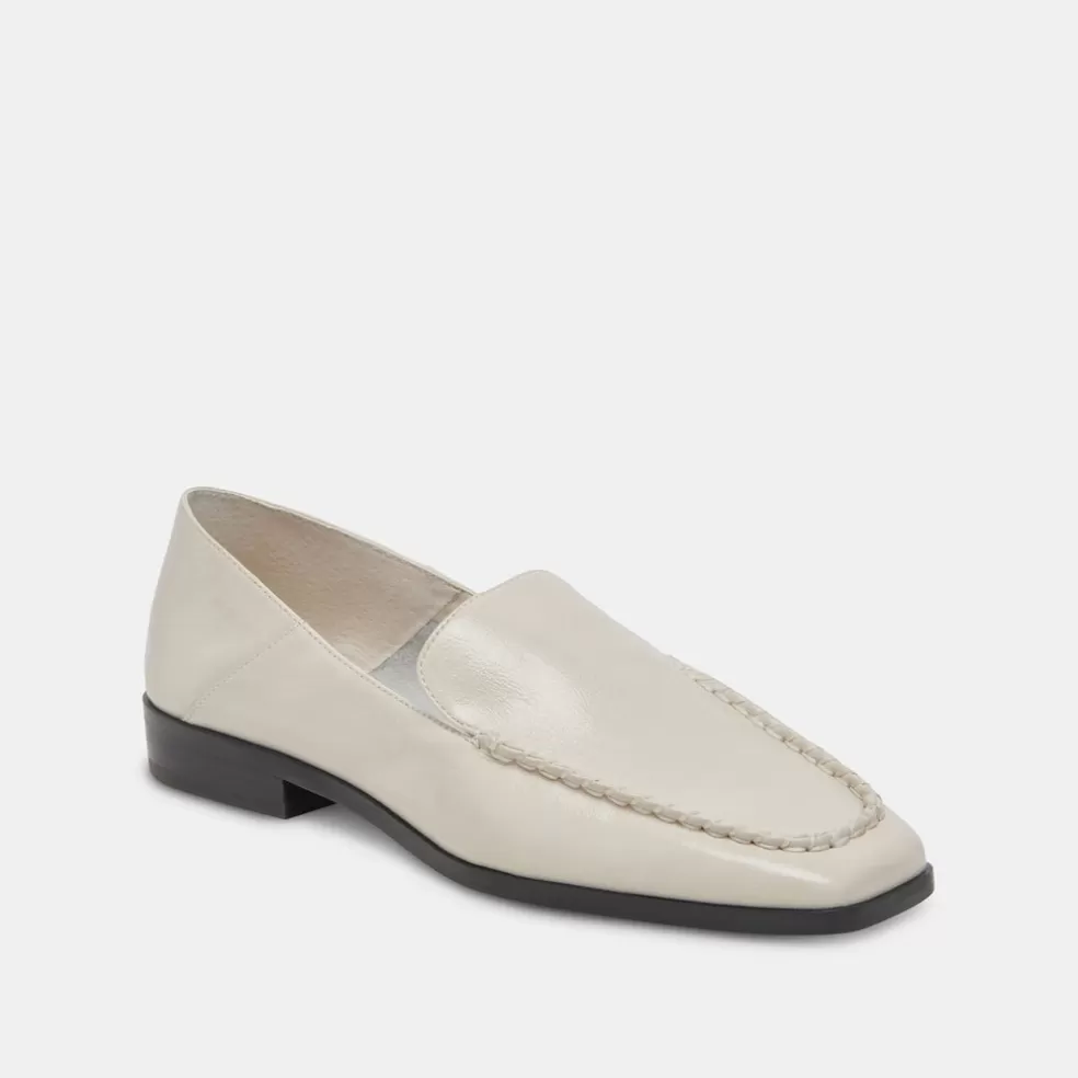 DOLCE VITA Beny Flats Ivory Crinkle Patent