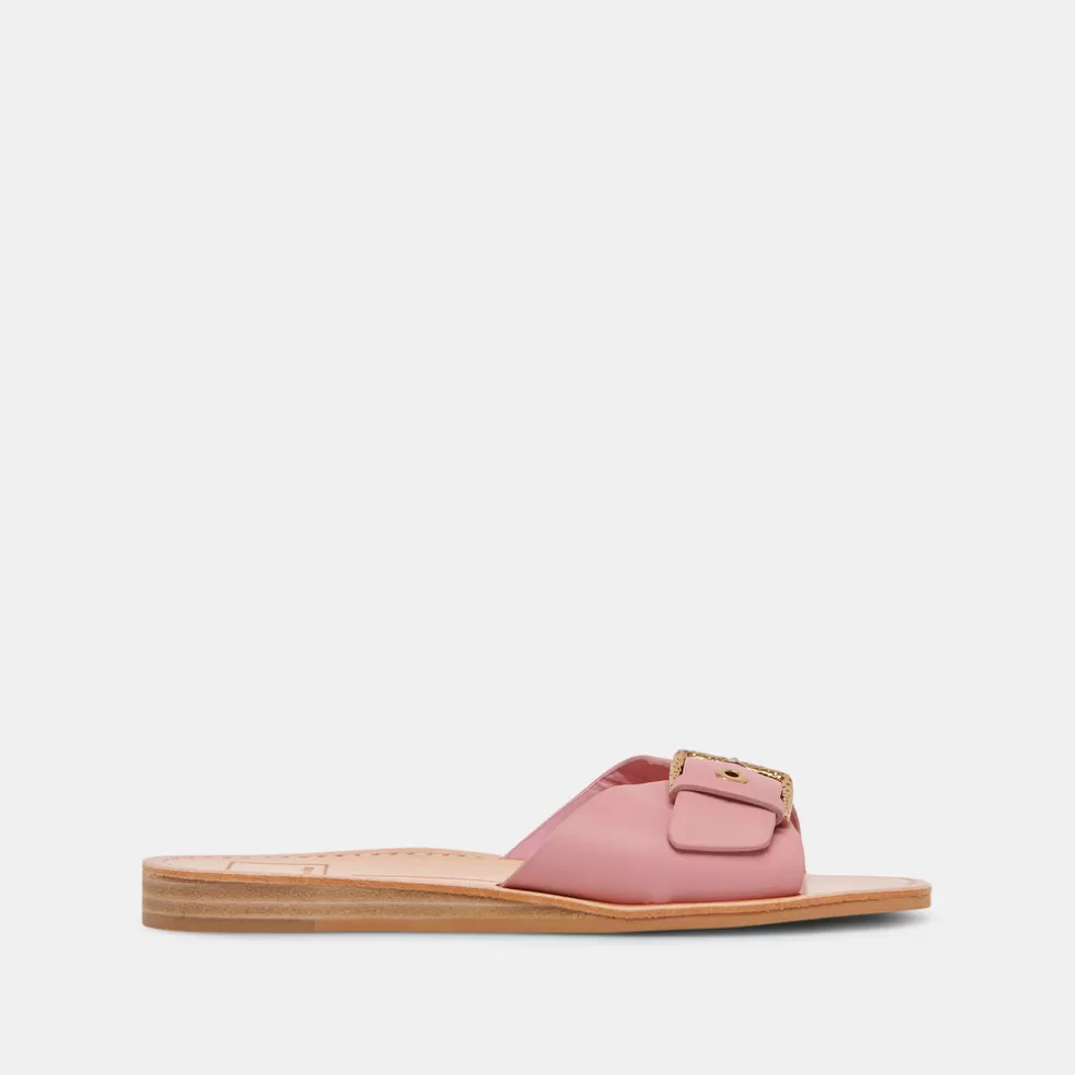 DOLCE VITA Cabana Sandals Dark Rose Leather