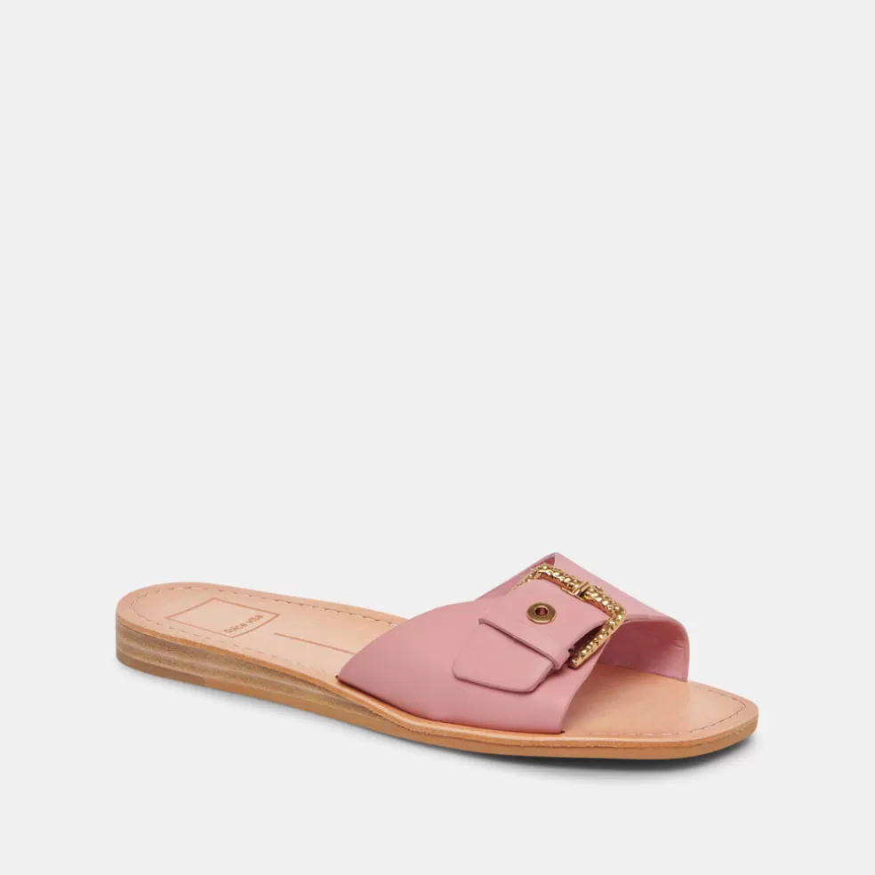 DOLCE VITA Cabana Sandals Dark Rose Leather