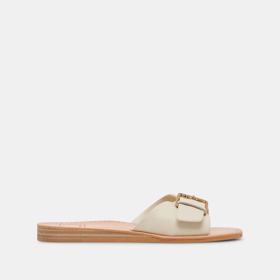 DOLCE VITA Cabana Sandals Ivory Leather