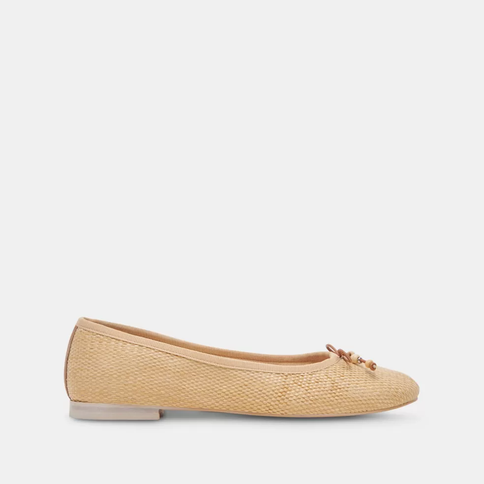 DOLCE VITA Cacy Ballet Flats Natural Raffia