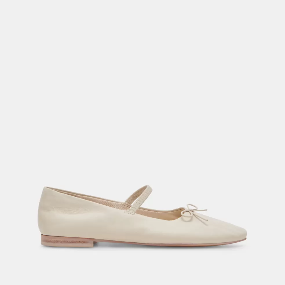 DOLCE VITA Carin Ballet Flats Ivory Leather