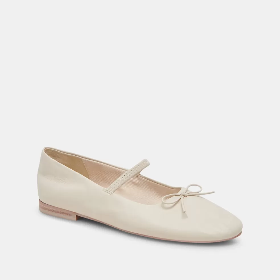DOLCE VITA Carin Ballet Flats Ivory Leather