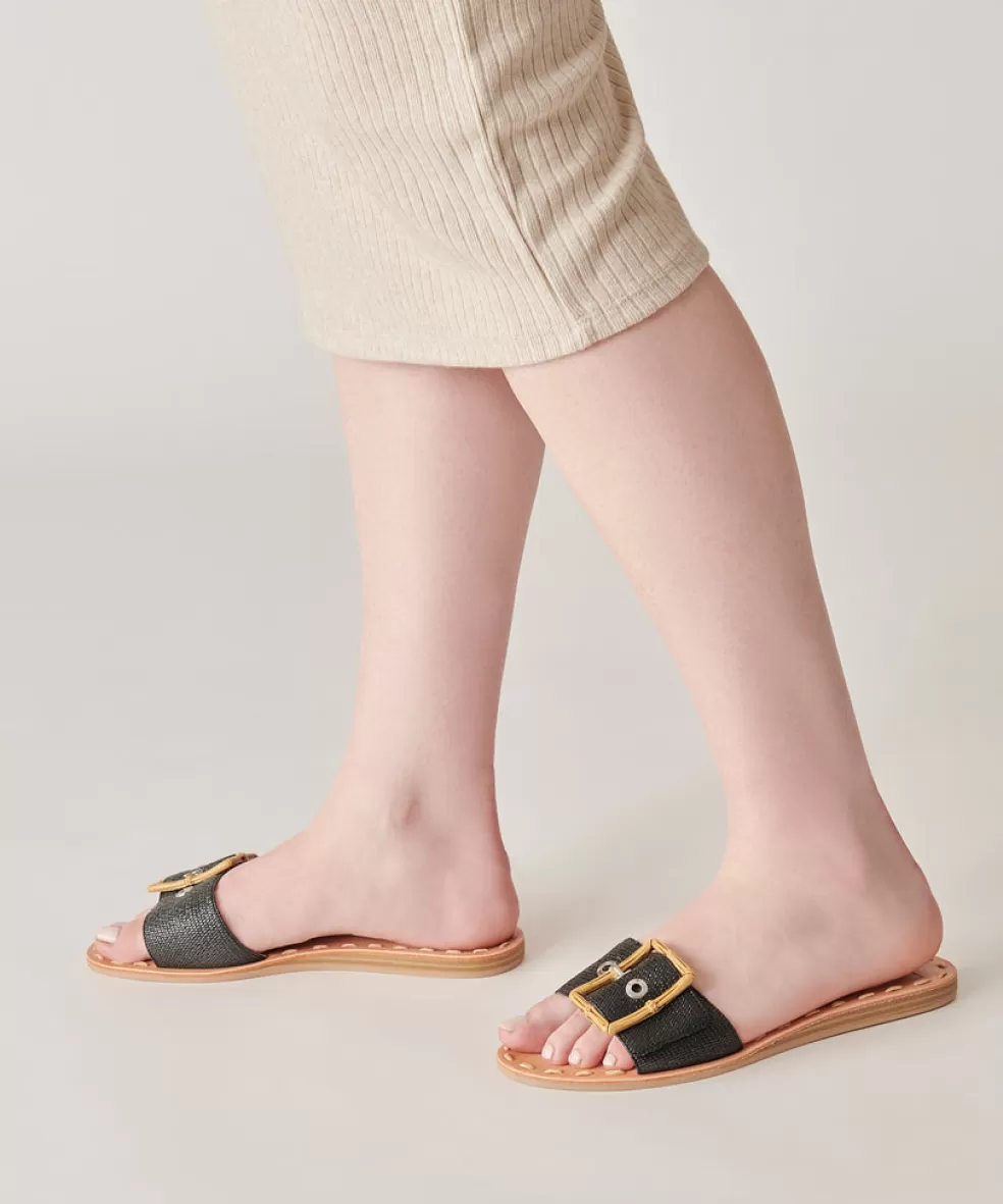 DOLCE VITA Dasa Sandals Black Raffia
