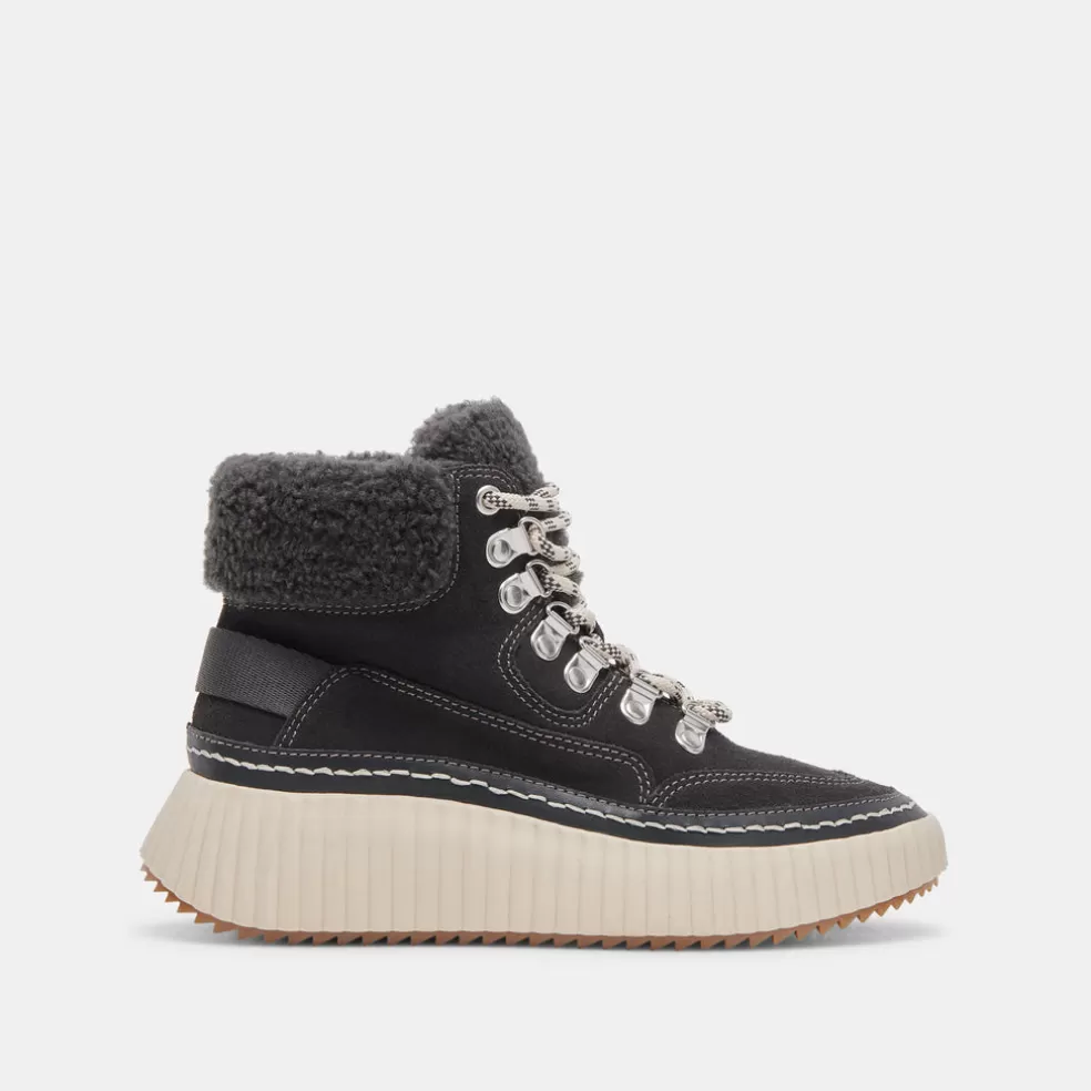 DOLCE VITA Debbie Plush Sneakers Anthracite Suede
