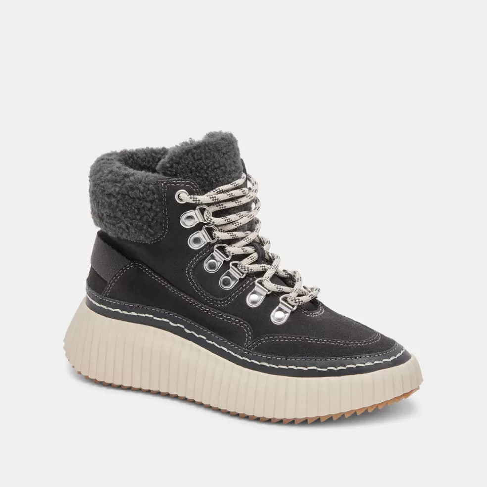 DOLCE VITA Debbie Plush Sneakers Anthracite Suede