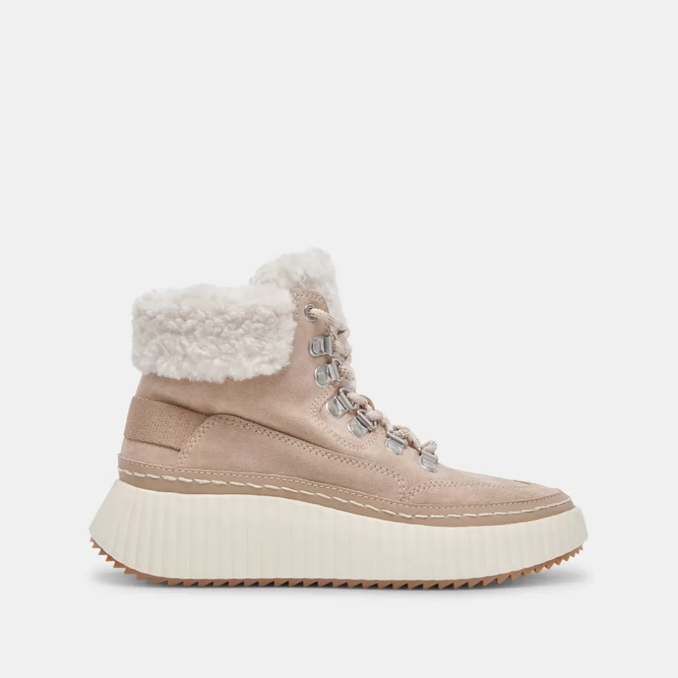 DOLCE VITA Debbie Plush Sneakers Taupe Suede