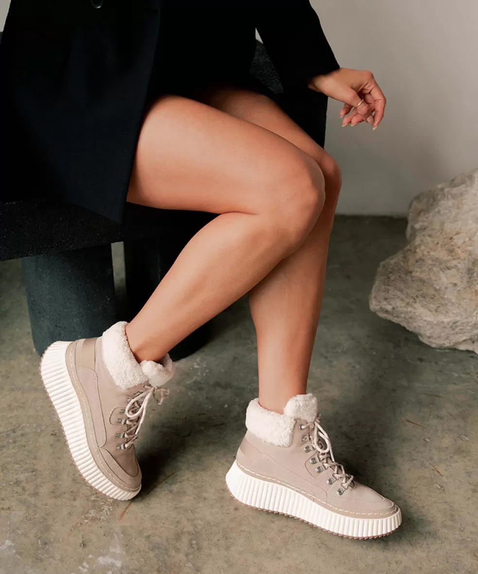 DOLCE VITA Debbie Plush Sneakers Taupe Suede