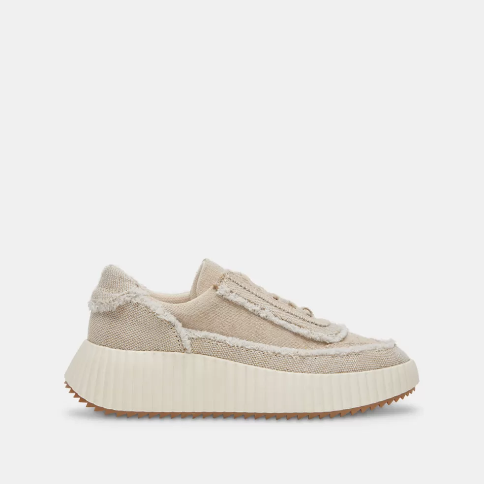 DOLCE VITA Dolen Fray Sneakers Sand Canvas