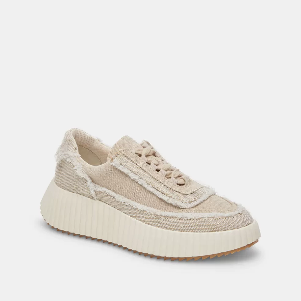 DOLCE VITA Dolen Fray Sneakers Sand Canvas