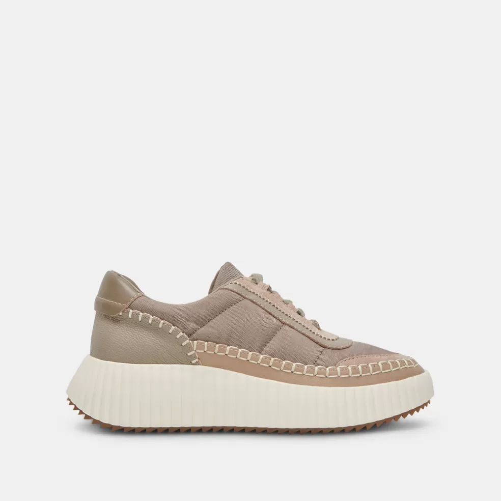 DOLCE VITA Dolen Nylon Sneakers Dk Taupe Nylon