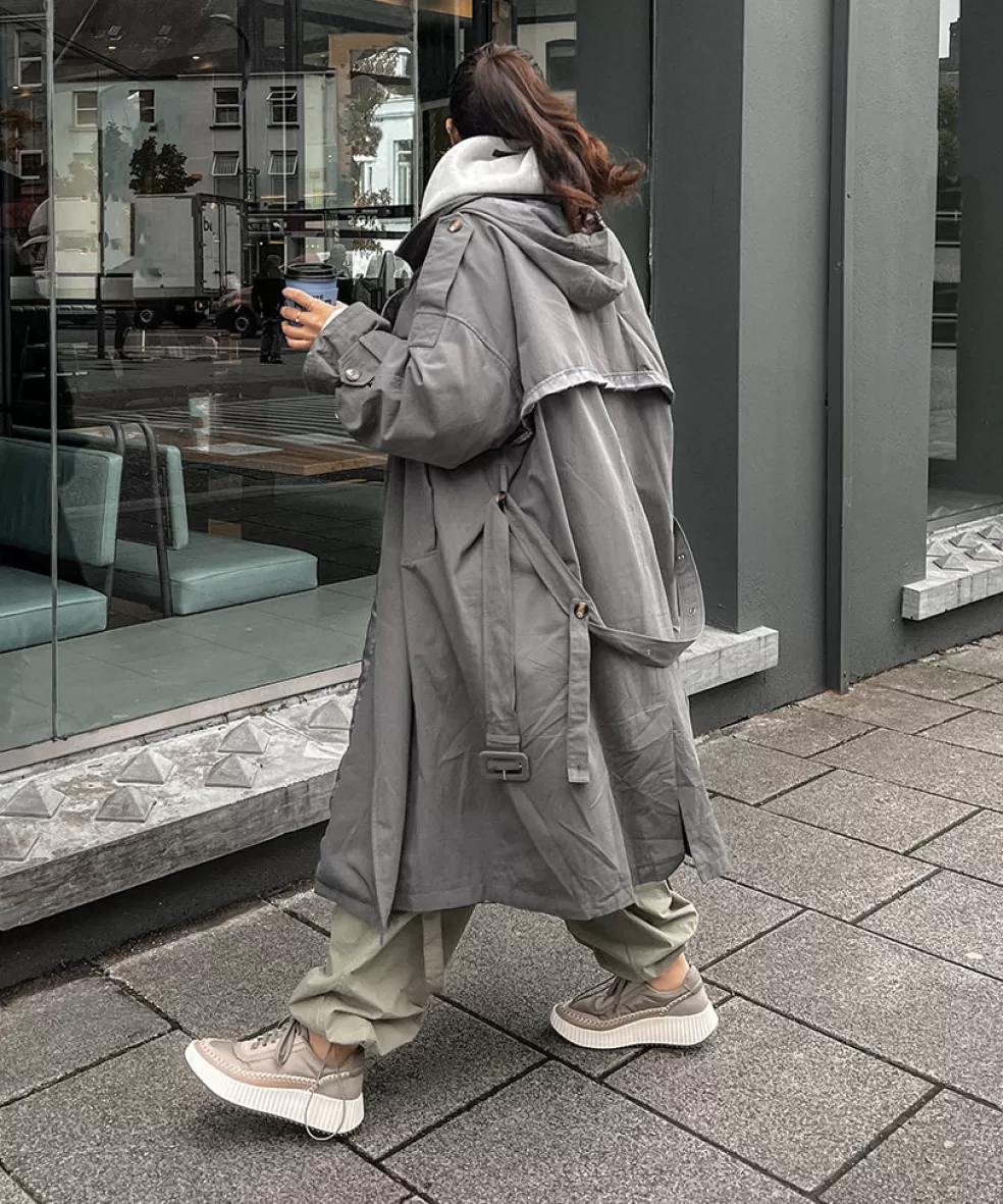 DOLCE VITA Dolen Nylon Sneakers Dk Taupe Nylon