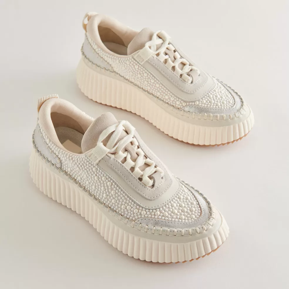 DOLCE VITA Dolen Pearl Sneakers Vanilla Pearls