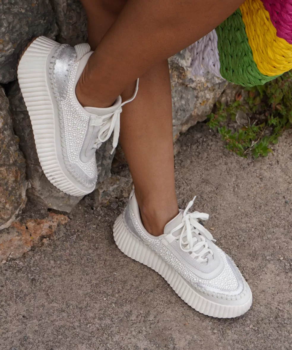 DOLCE VITA Dolen Pearl Sneakers Vanilla Pearls