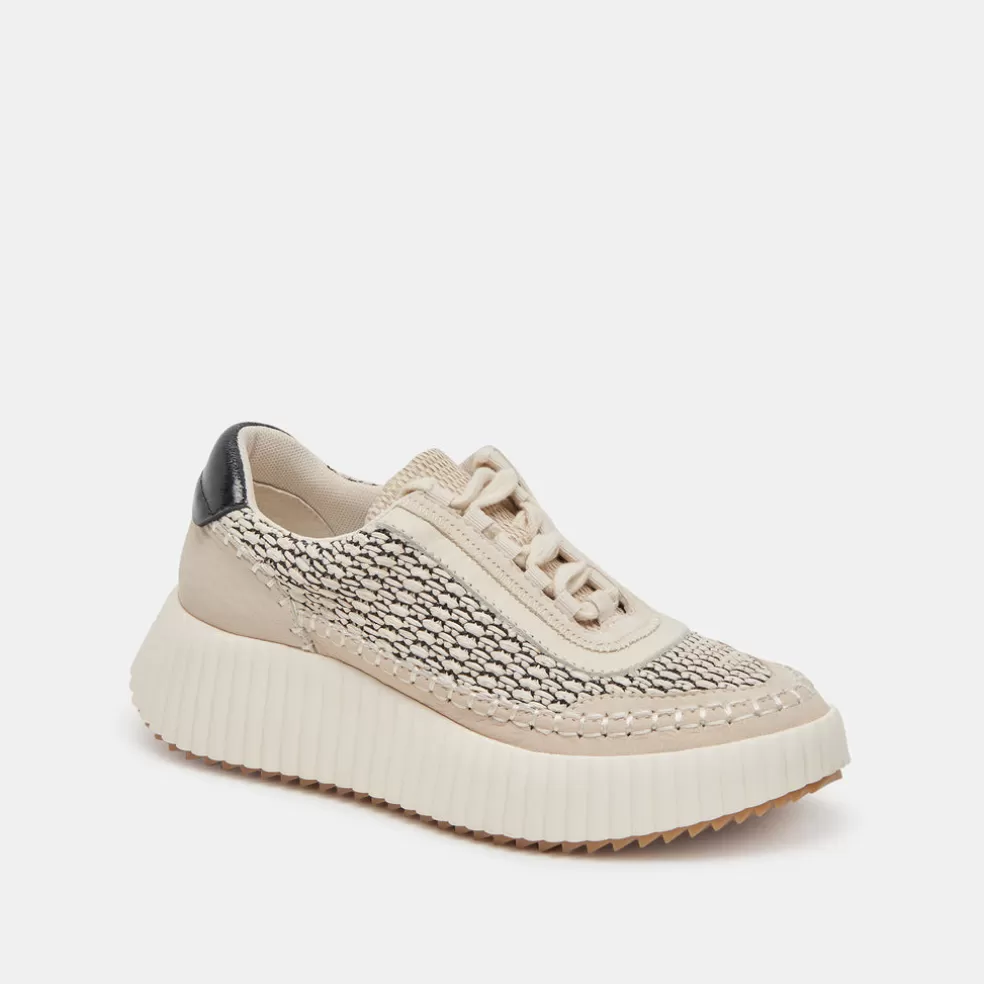 DOLCE VITA Dolen Sneakers Black Natural Raffia