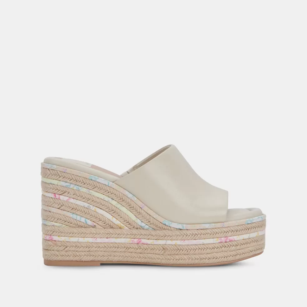 DOLCE VITA Elaria Wedges Ivory Leather