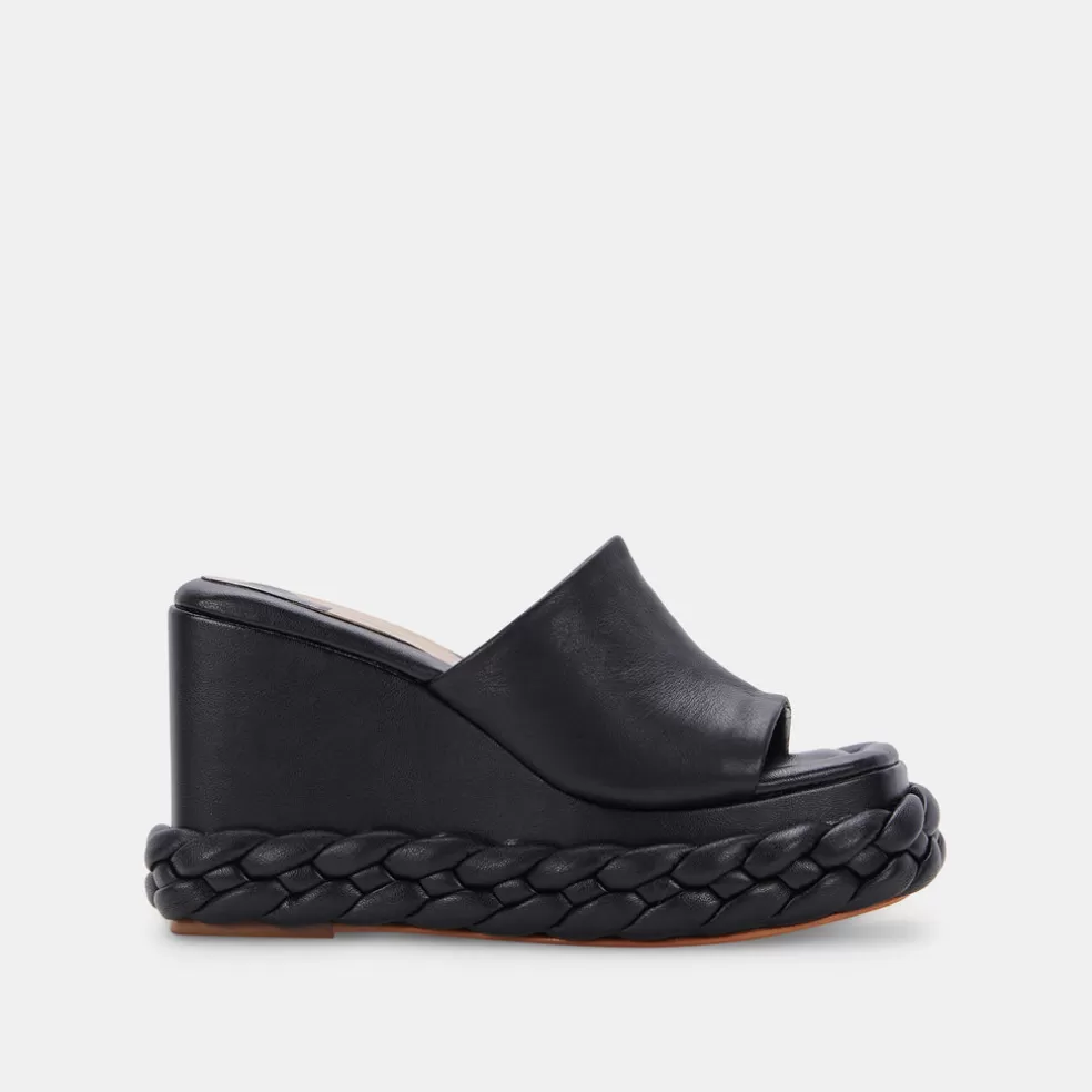 DOLCE VITA Elene Wedges Black Leather