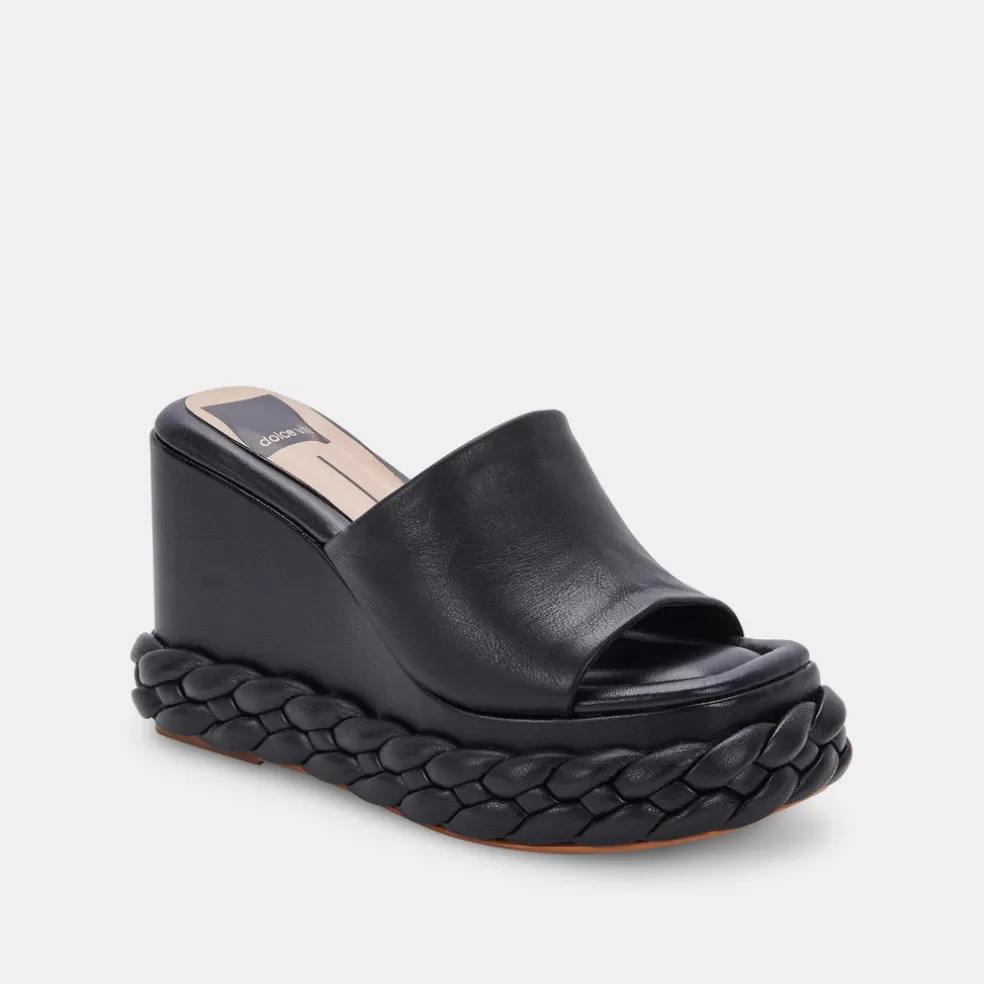 DOLCE VITA Elene Wedges Black Leather