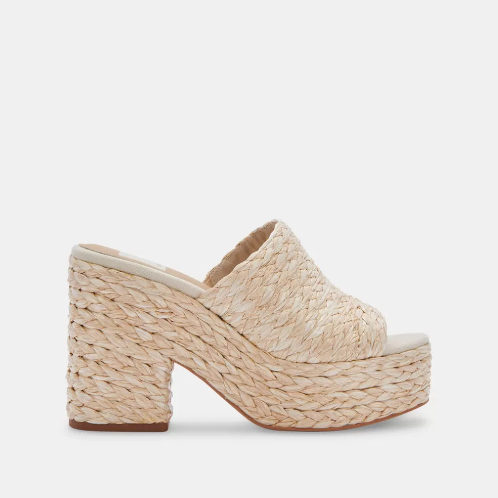 DOLCE VITA Elora Heels Lt Natural Raffia