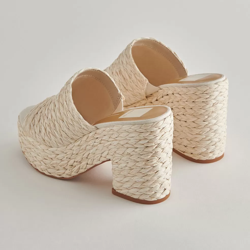 DOLCE VITA Elora Heels Off White Raffia