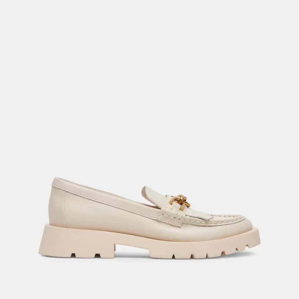 DOLCE VITA Erna Wide Flats Ivory Leather