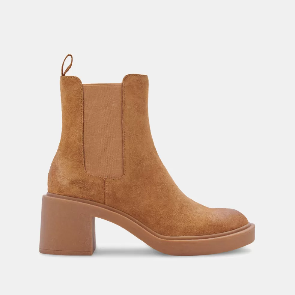 DOLCE VITA Gunner Booties Brown Suede
