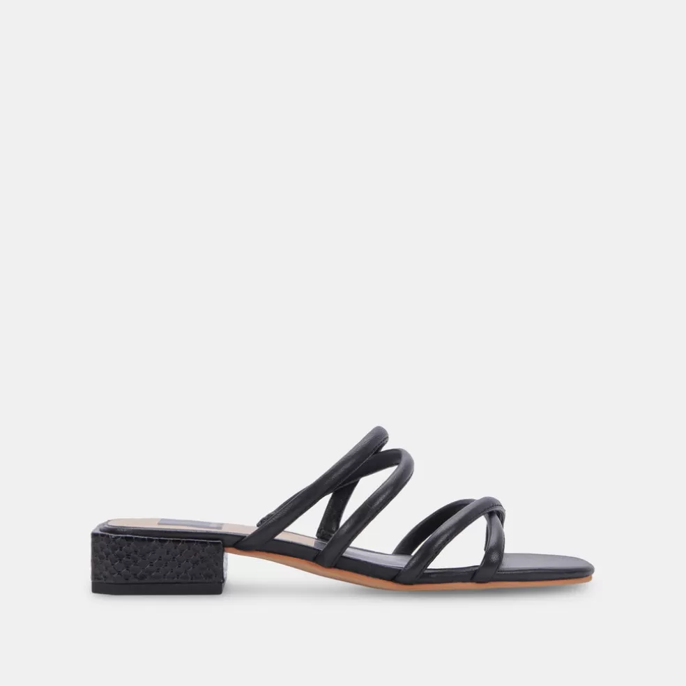 DOLCE VITA Hapi Sandals Black Leather