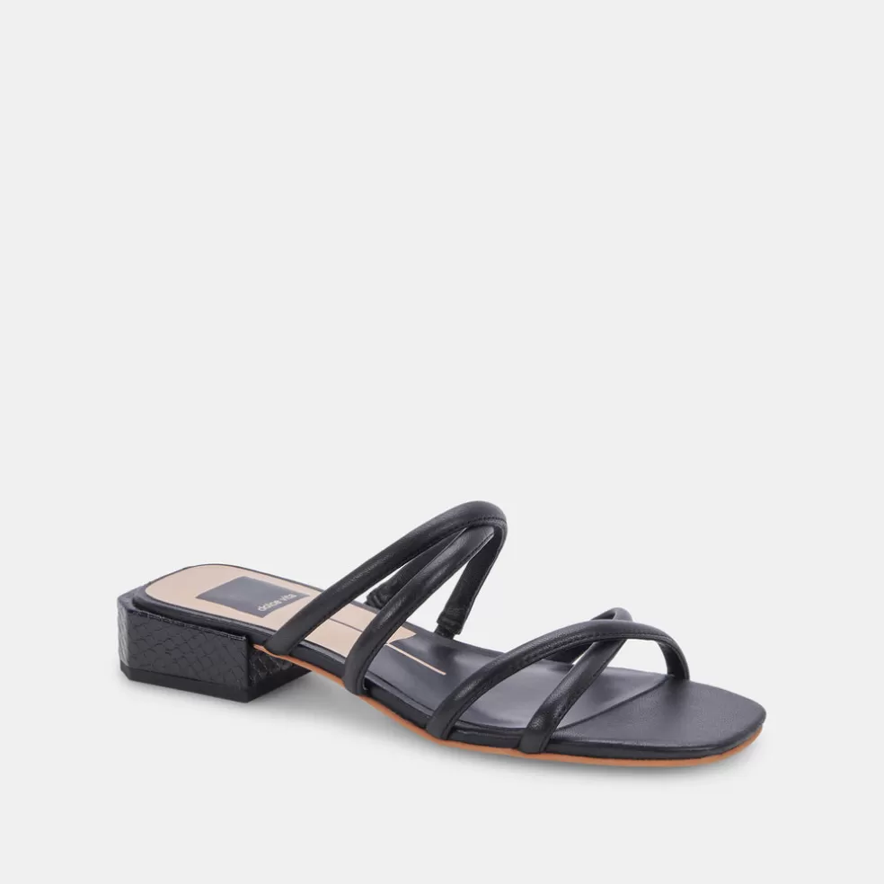 DOLCE VITA Hapi Sandals Black Leather