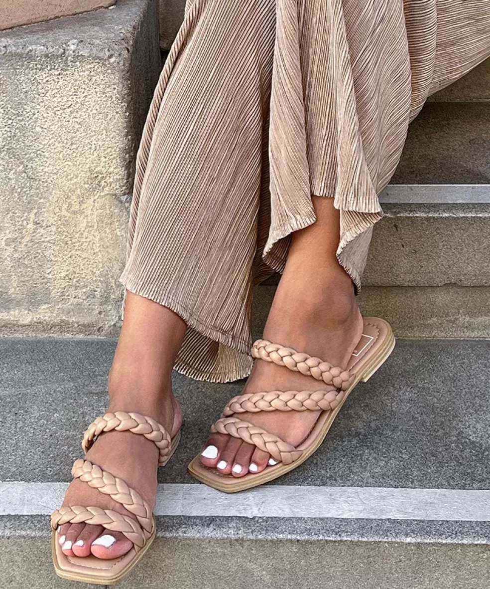 DOLCE VITA Iman Wide Sandals Cafe Stella