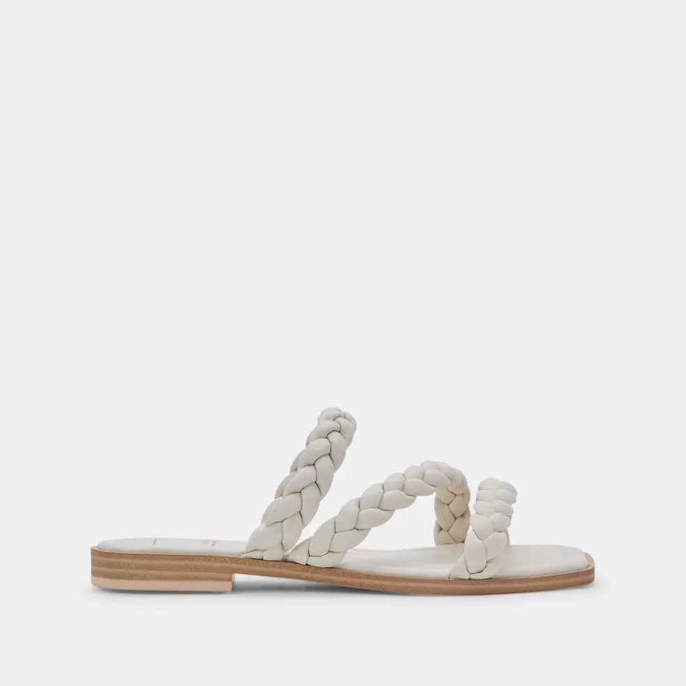 DOLCE VITA Iman Wide Sandals Ivory Stella