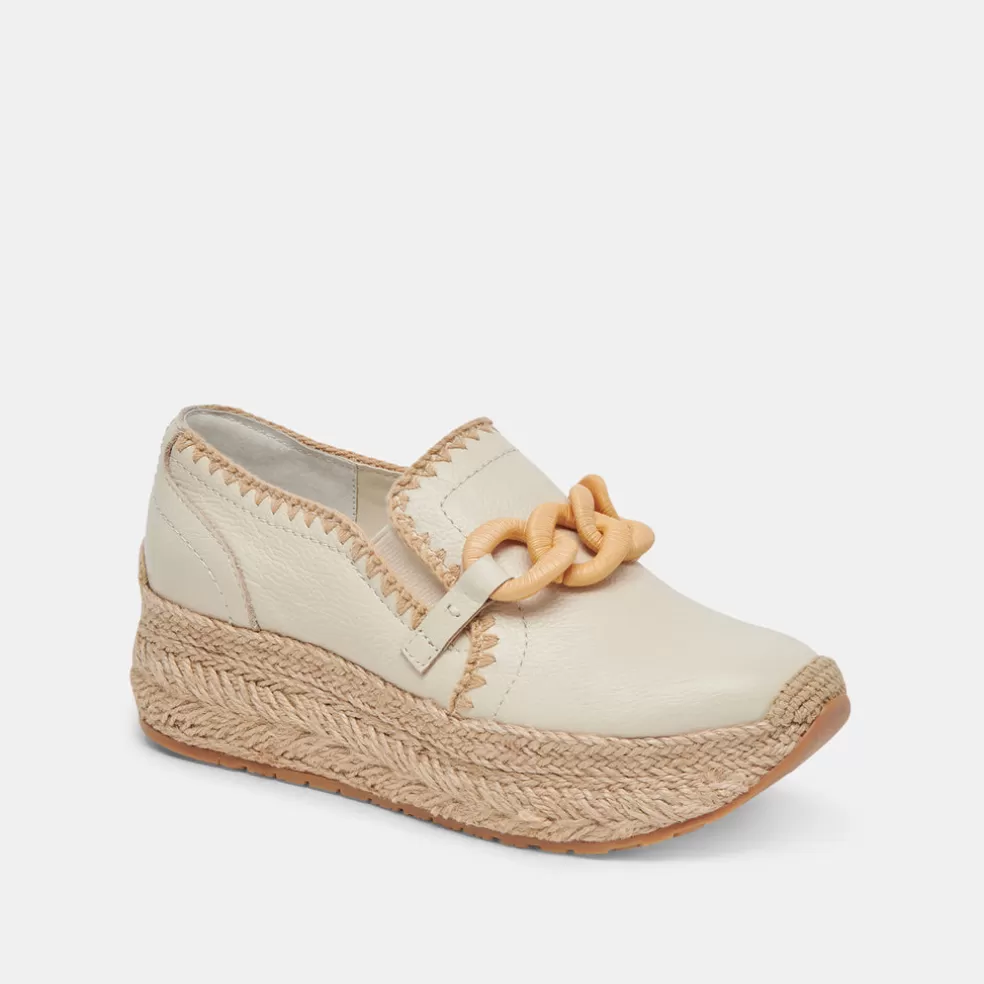 DOLCE VITA Jhenee Espadrille Sneakers Ivory Leather