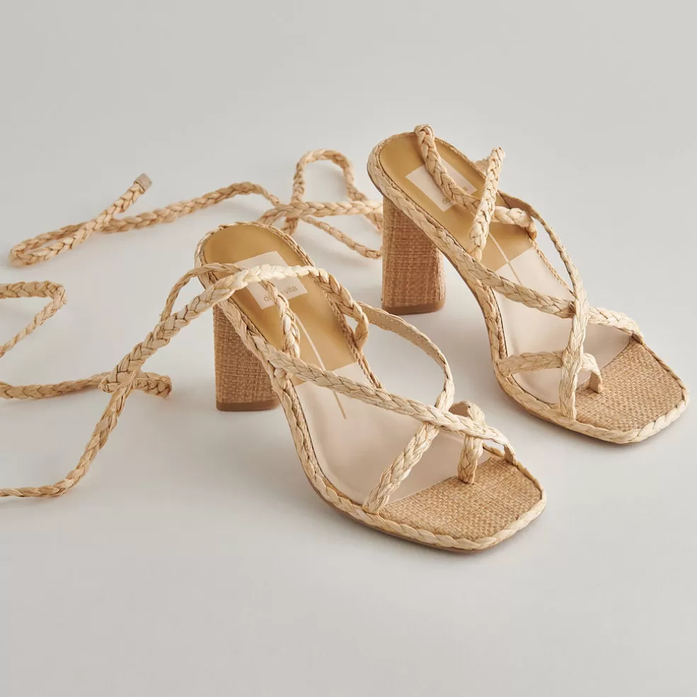 DOLCE VITA Joelle Heels Lt Natural Raffia