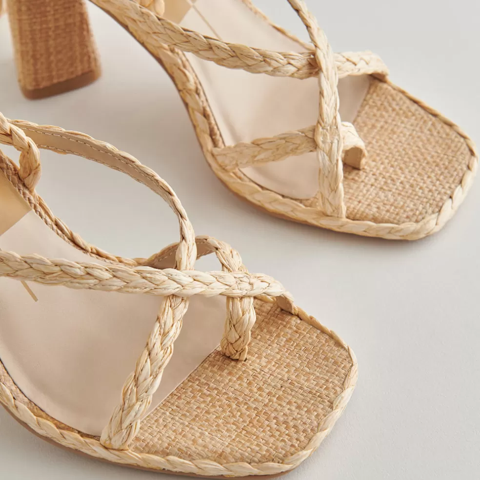 DOLCE VITA Joelle Heels Lt Natural Raffia
