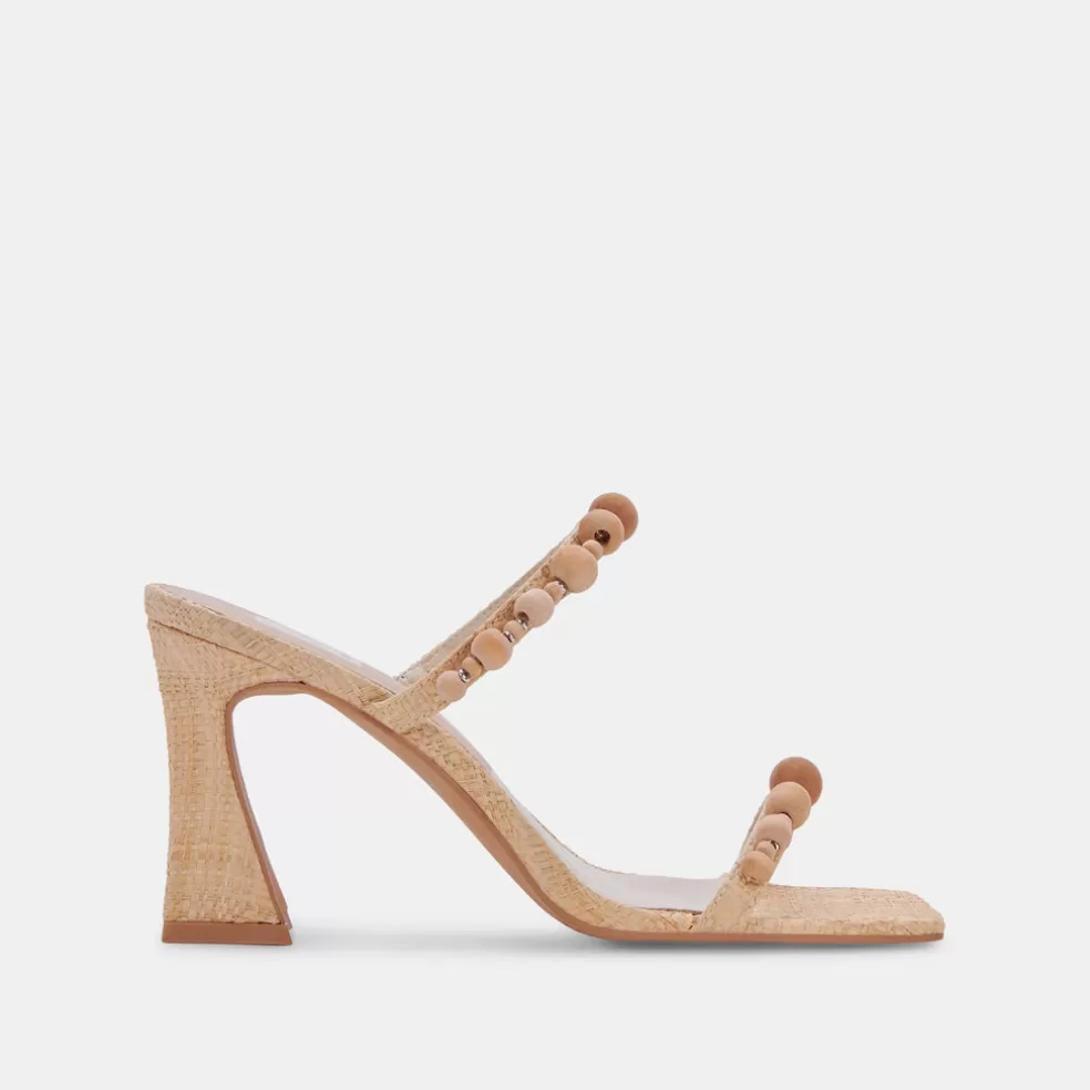 DOLCE VITA Naja Heels Beachwood Raffia