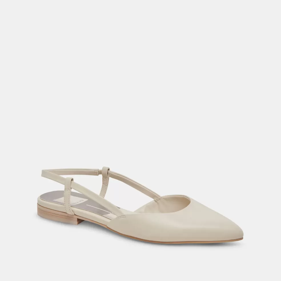 DOLCE VITA Narah Flats Ivory Leather
