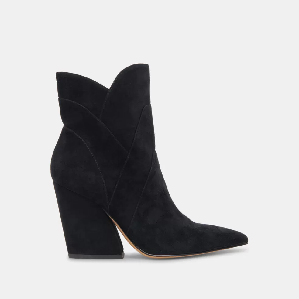 DOLCE VITA Neena Booties Onyx Suede