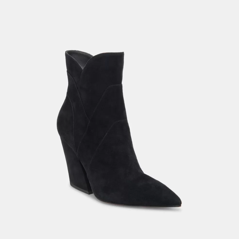 DOLCE VITA Neena Booties Onyx Suede