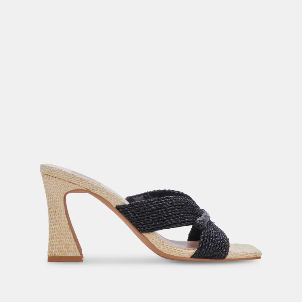 DOLCE VITA Nitro Heels Black Raffia