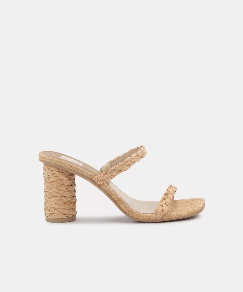 DOLCE VITA Noles Heels Lt Natural Raffia