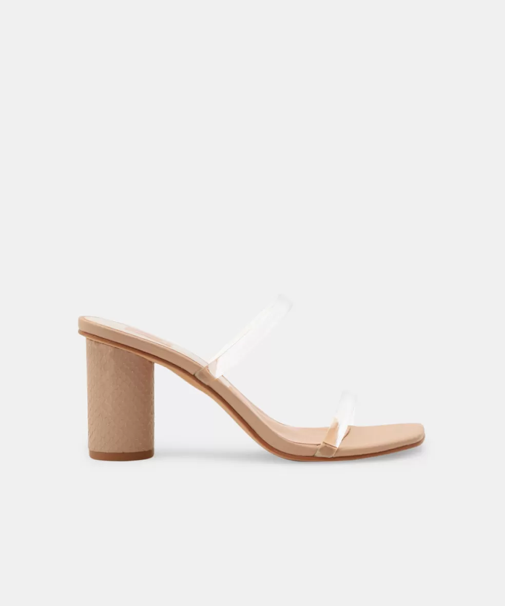DOLCE VITA Noles Heels Nude Crystal
