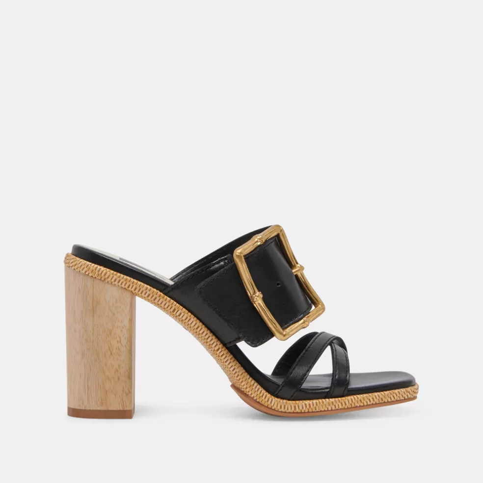 DOLCE VITA Onnie Heels Black Leather