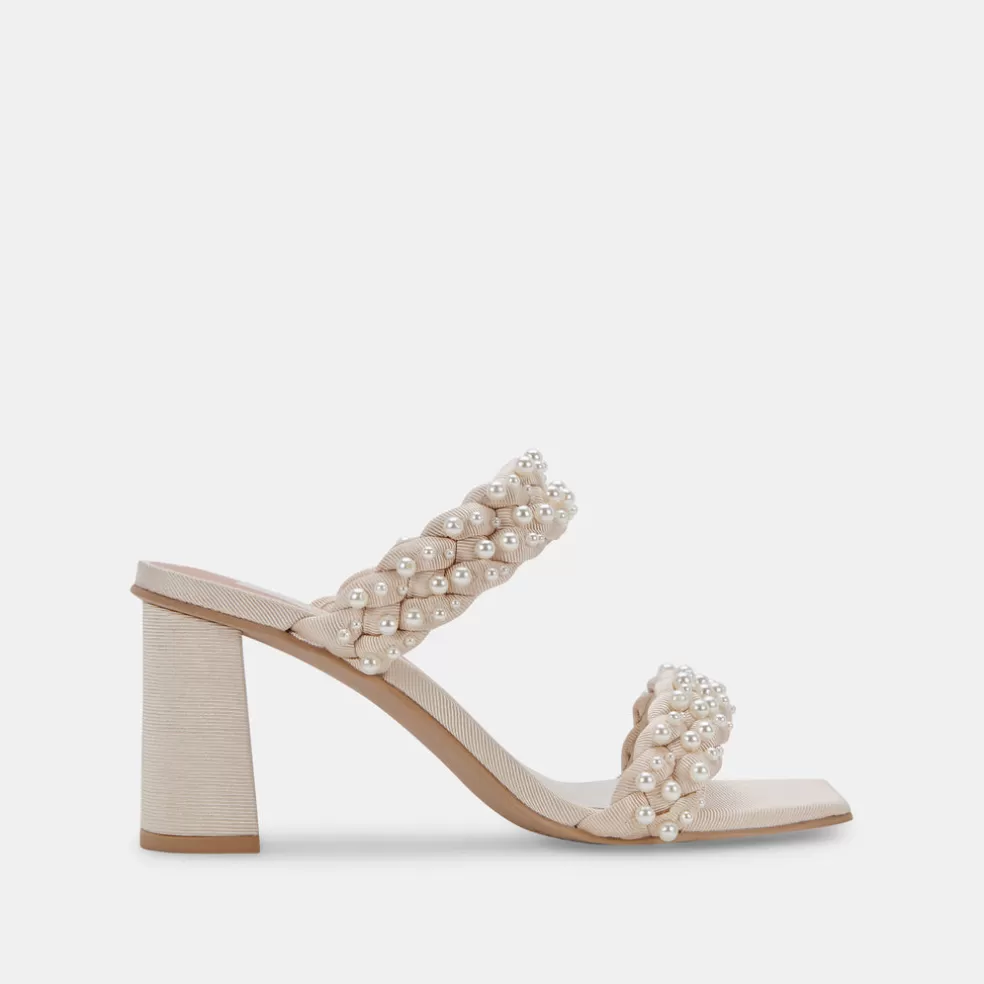 DOLCE VITA Paily Pearl Heels Vanilla Pearls