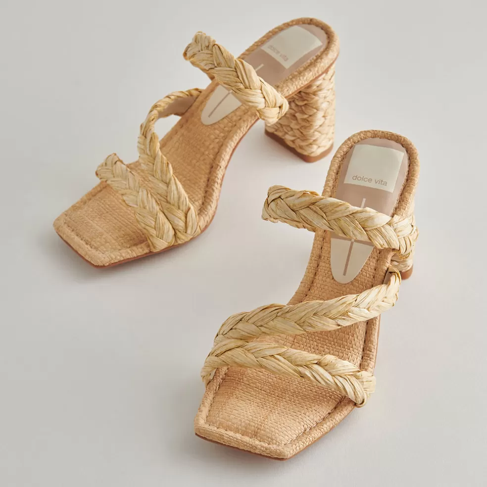 DOLCE VITA Pang Heels Lt Natural Raffia