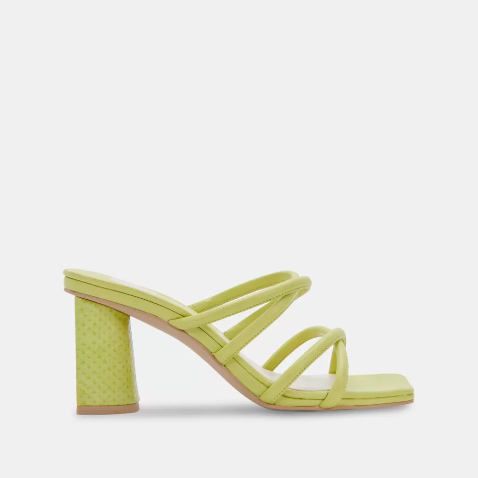 DOLCE VITA Patsi Heels Light Green Leather