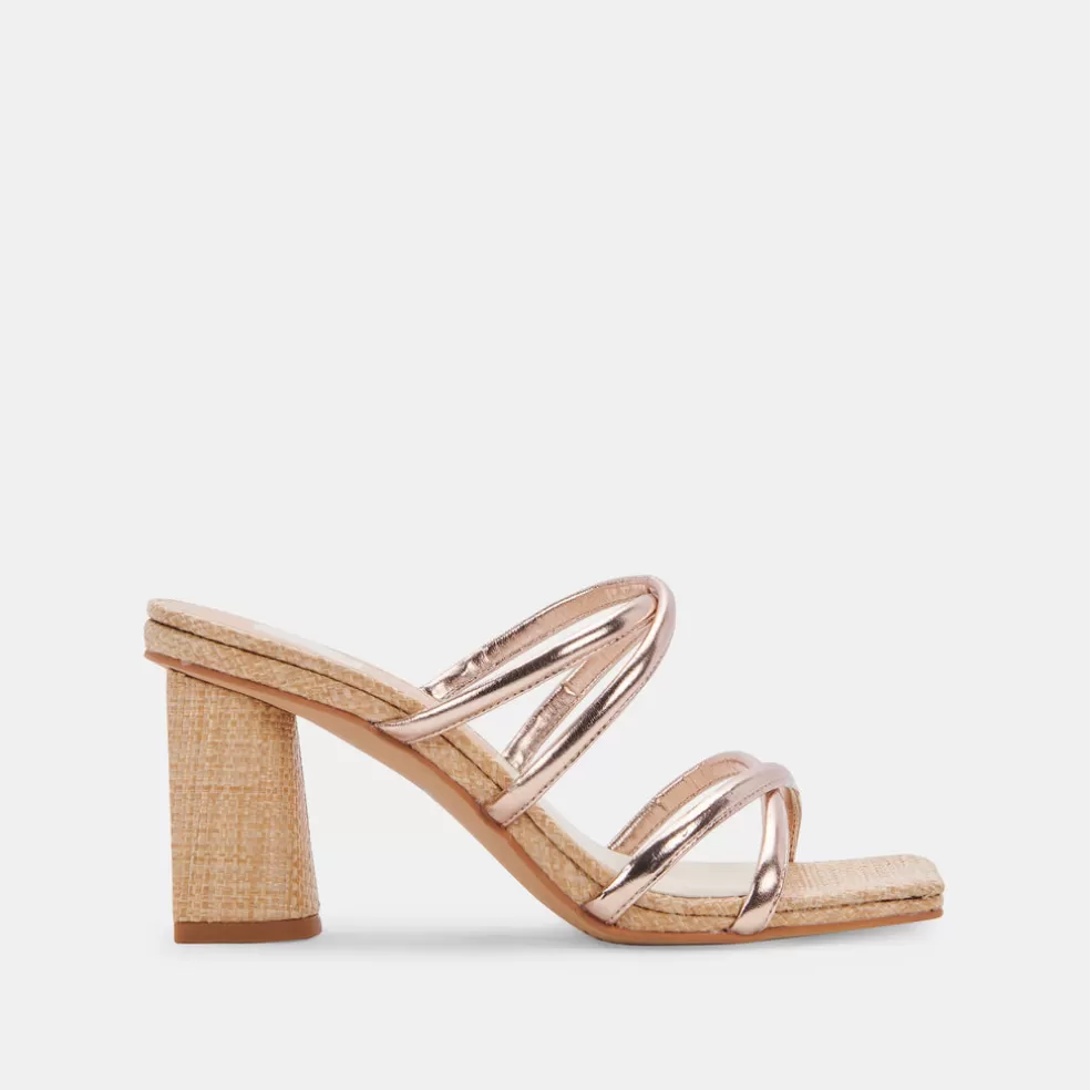 DOLCE VITA Patsi Heels Rose Gold Metallic Stella