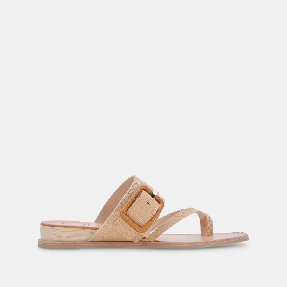 DOLCE VITA Perris Sandals Natural Raffia