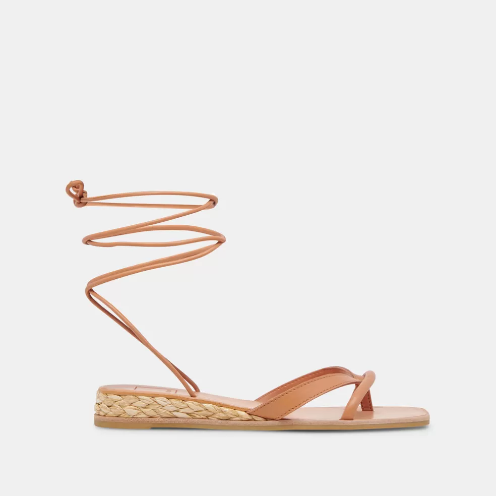 DOLCE VITA Prax Sandals Cognac Leather
