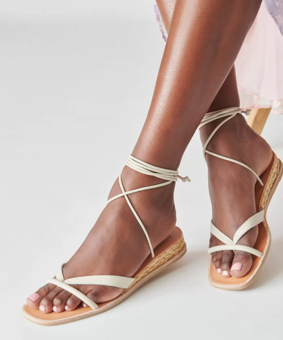 DOLCE VITA Prax Sandals Ivory Leather