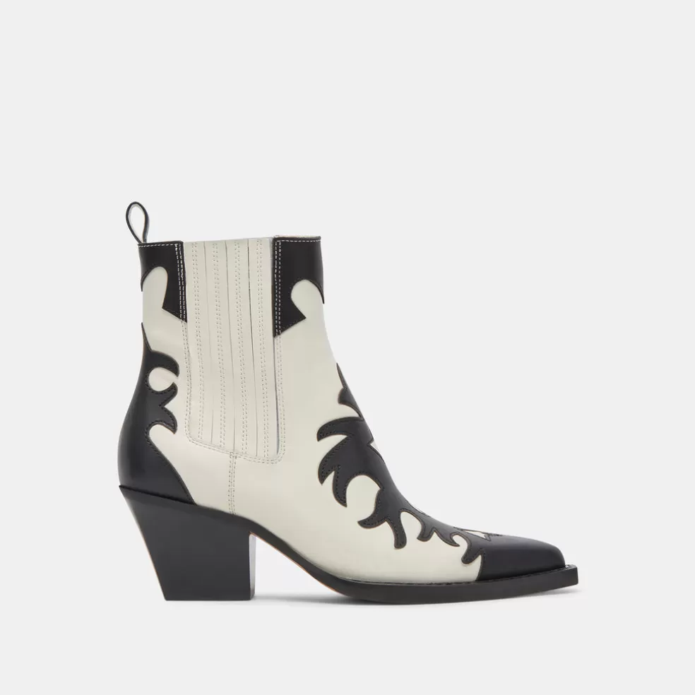 DOLCE VITA Renia Boots Black White Leather